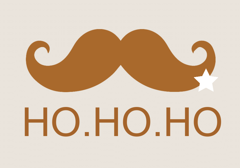 Kerstkaart "Ho ho ho" Kerstkaart "Ho ho ho"