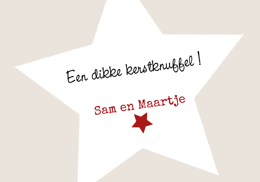 Kerstkaart "Twinkle" Kerstkaart "Twinkle"