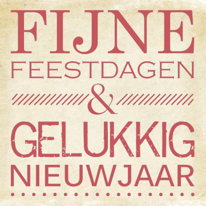 Kerstkaart "Fijne feestdagen" Kerstkaart "Fijne feestdagen"