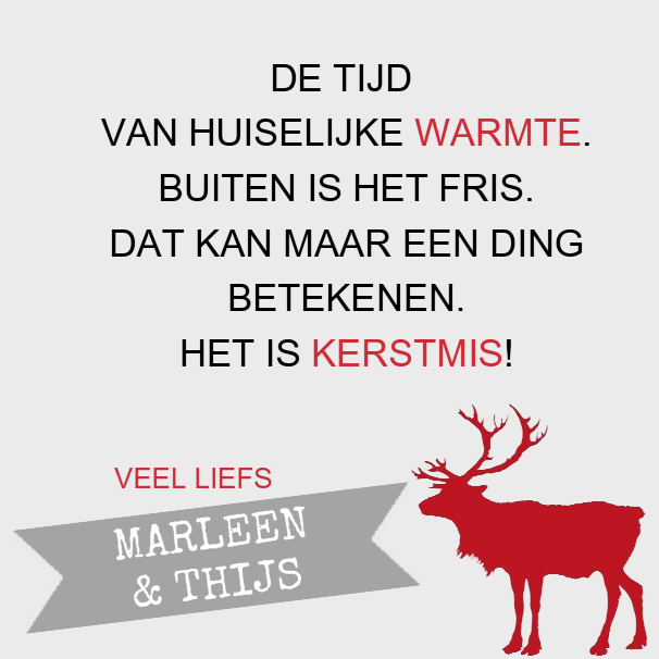 Kerstkaart "Eland" Kerstkaart "Eland"