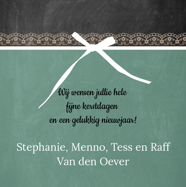 Kerstkaart "Krijtbord merry christmas" Kerstkaart "Krijtbord merry christmas"