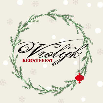 Kerstkaart "Mistletoe"