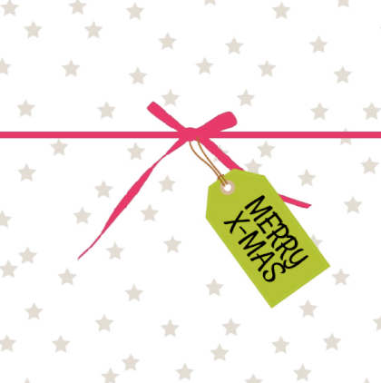 Kerstkaart "Grijs sterretjes" Kerstkaart "Grijs sterretjes"