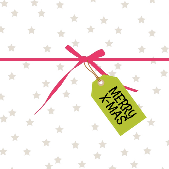 Kerstkaart "Grijs sterretjes" Kerstkaart "Grijs sterretjes"