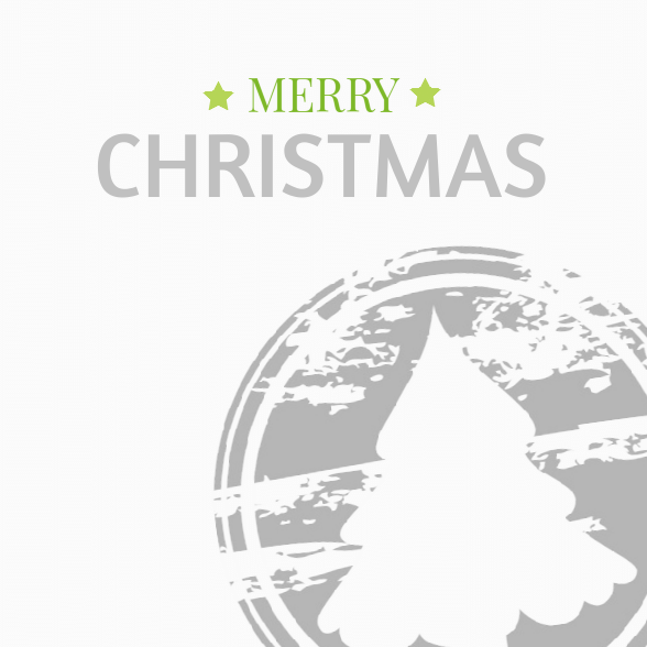 Kerstkaart "Posstempel kerstboom" Kerstkaart "Posstempel kerstboom"