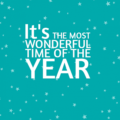 Kerstkaart "Wonderful time"