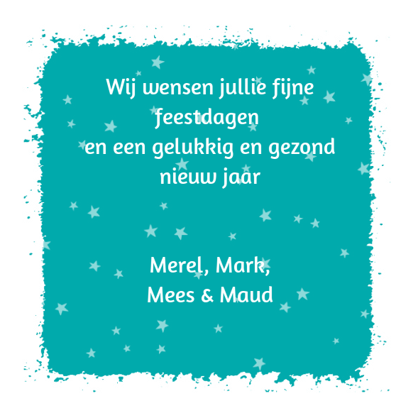 Kerstkaart "Wonderful time" Kerstkaart "Wonderful time"