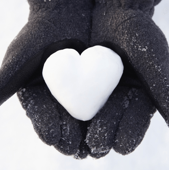 Kerstkaart "Sneeuwhart" Kerstkaart "Sneeuwhart"