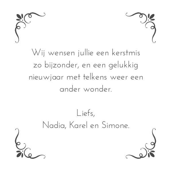 Kerstkaart "IJsbloemen" Kerstkaart "IJsbloemen"