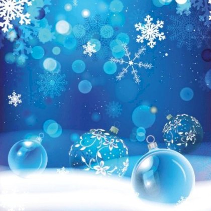 Gevouwen kerstkaart "Sneeuwvolkjes & kerstballen" Gevouwen kerstkaart "Sneeuwvolkjes & kerstballen"