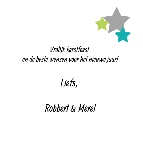 Kerstkaart "Foto & Sterretjes" Kerstkaart "Foto & Sterretjes"