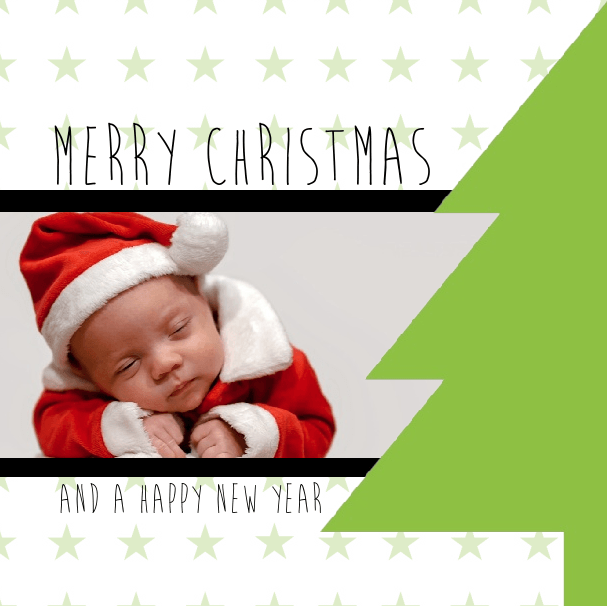 Kerstkaart "Foto & Kerstboom" Kerstkaart "Foto & Kerstboom"