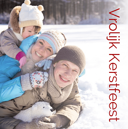 Kerstkaart "Foto & Vrolijk kerstfeest"