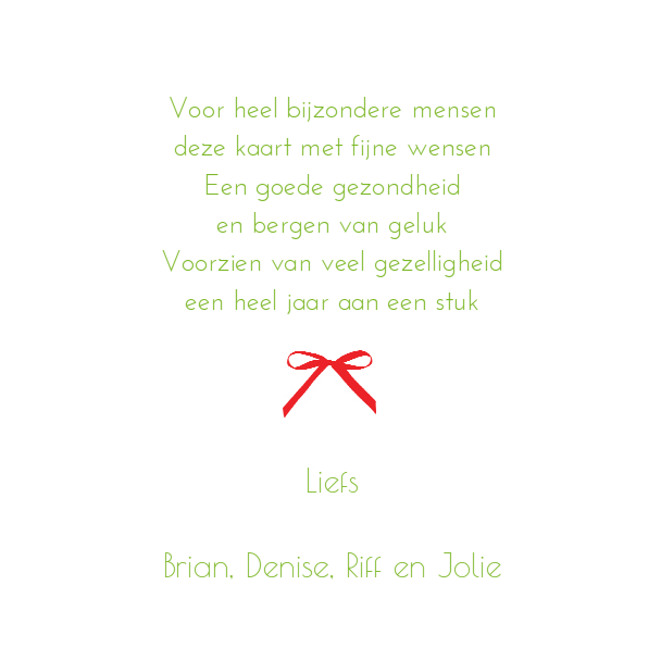 Kerstkaart "Foto & Groene sterretjes" Kerstkaart "Foto & Groene sterretjes"