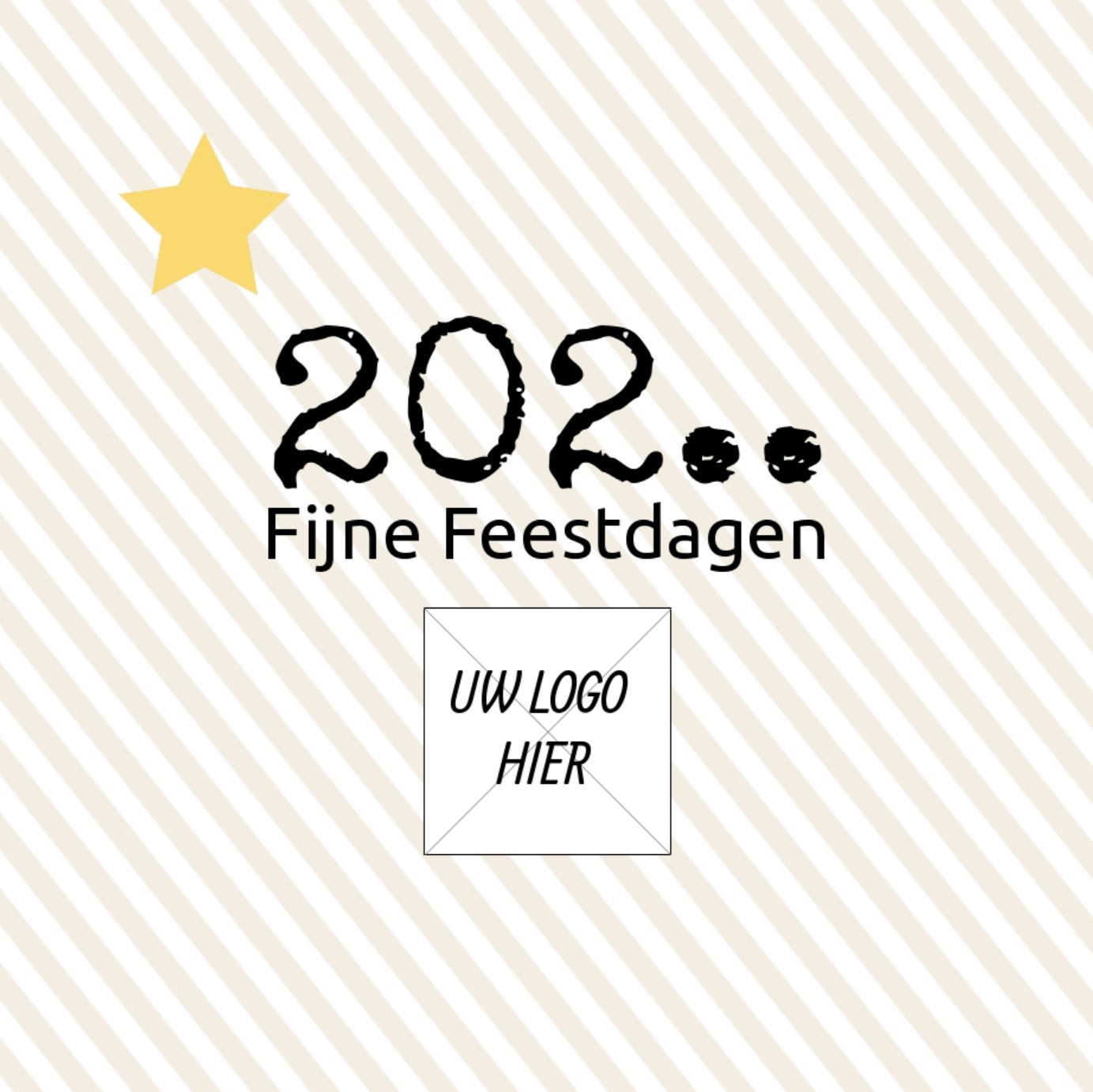 Kerstkaart zakelijk "Diagonale streepjes" Kerstkaart zakelijk "Diagonale streepjes"