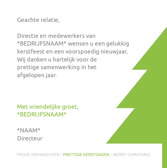 Kerstkaart zakelijk "Jaartal" Kerstkaart zakelijk "Jaartal"