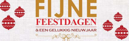Banner "Fijne Feestdagen"