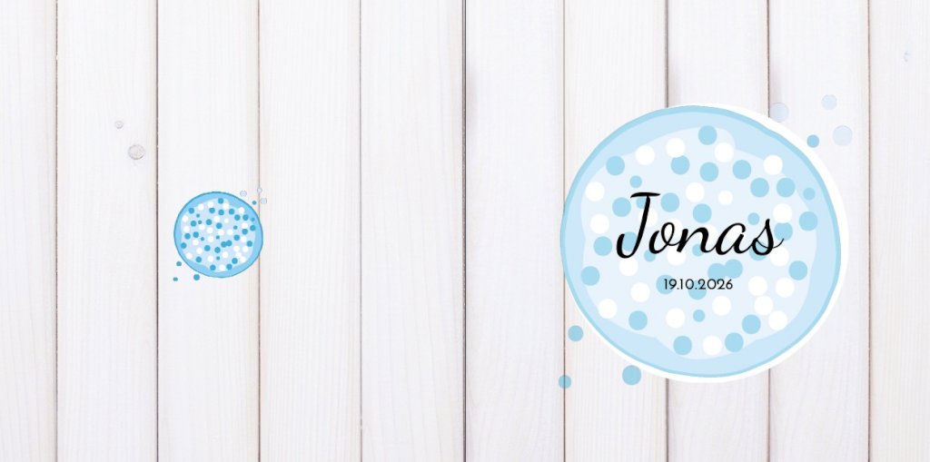 Gevouwen kaart "Blauwe muisjes" Gevouwen kaart "Blauwe muisjes"